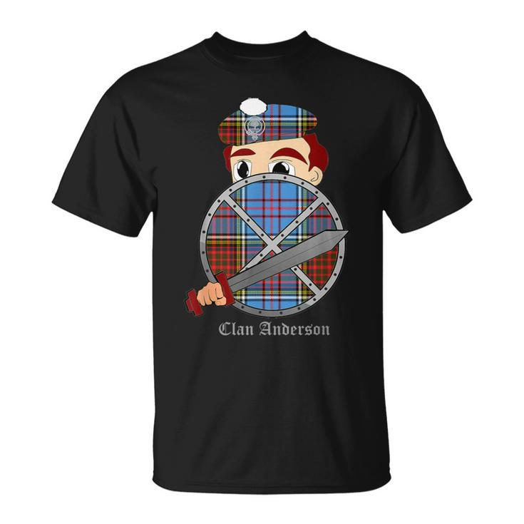 Clan Anderson Surname Last Name Scottish Tartan Crest T-Shirt