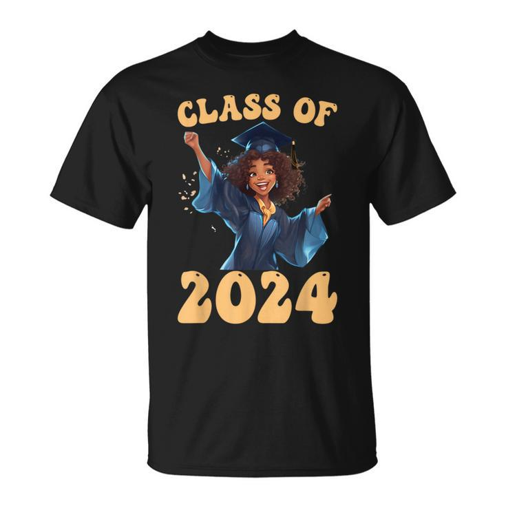 Class Of 2024 Senior Graduate Graduation Girls T-Shirt