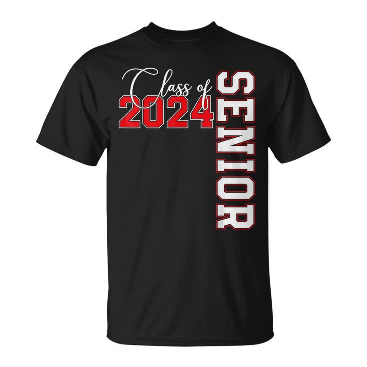Class Of 2024 Senior 2024 Graduation Or First Day Of School T-Shirt