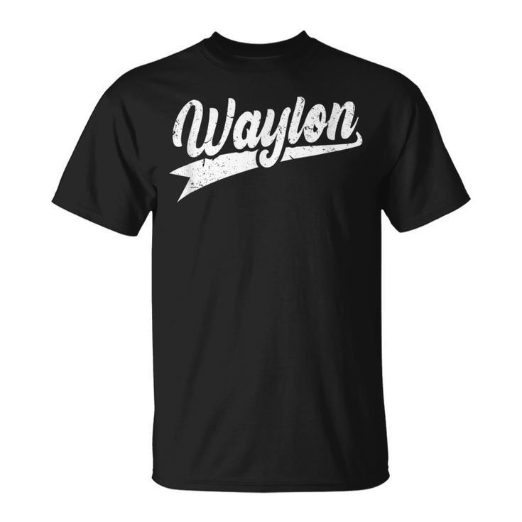 Classic 70S Retro Name Waylon T-Shirt