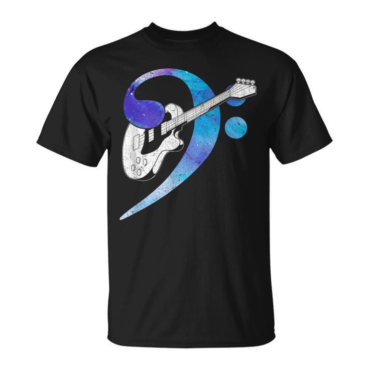 Clave Bajo Eléctrico Instrumento Música Rockero Rock Bajista Camiseta unisex