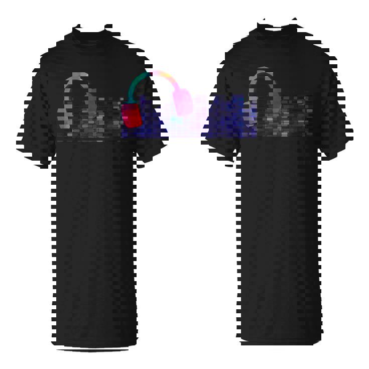 Club Nocturno Con Control De Audio Intermitente Led Camiseta unisex
