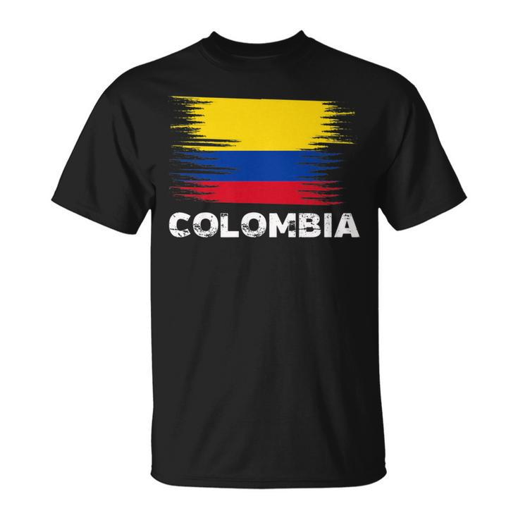 Colombia Colombian Flag Sport Soccer Football T-Shirt