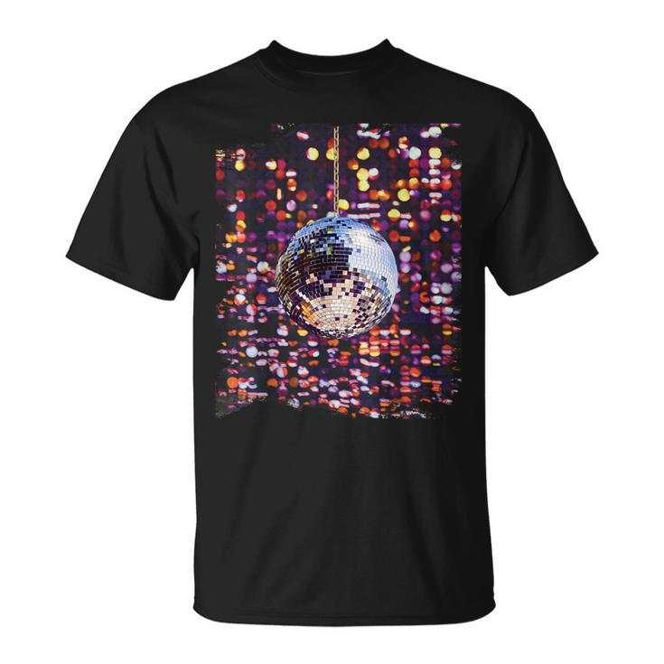 Colorful Disco Ball Retro Vintage Club 70S T-Shirt