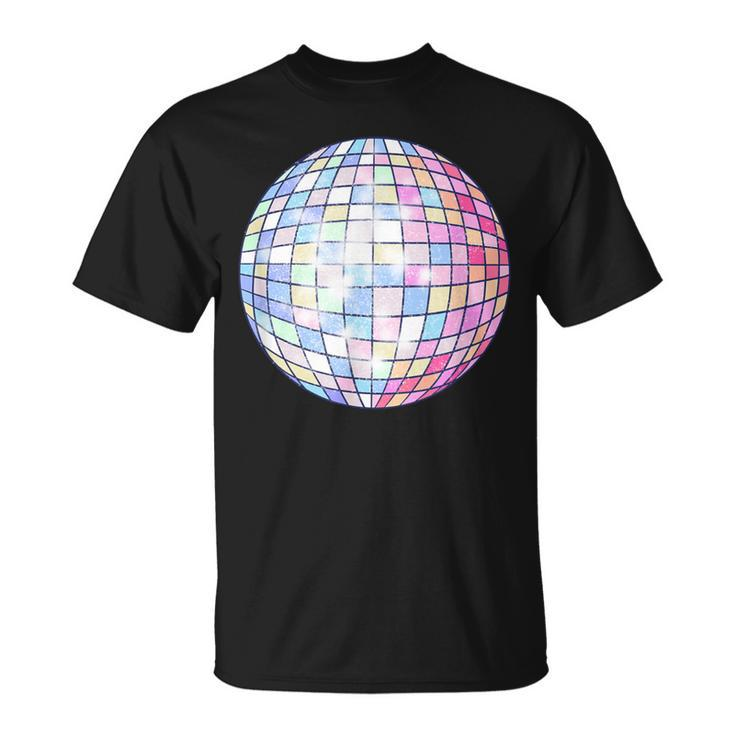 Colorful Disco Mirror Ball 1970S Retro 70S Dance Party T-Shirt