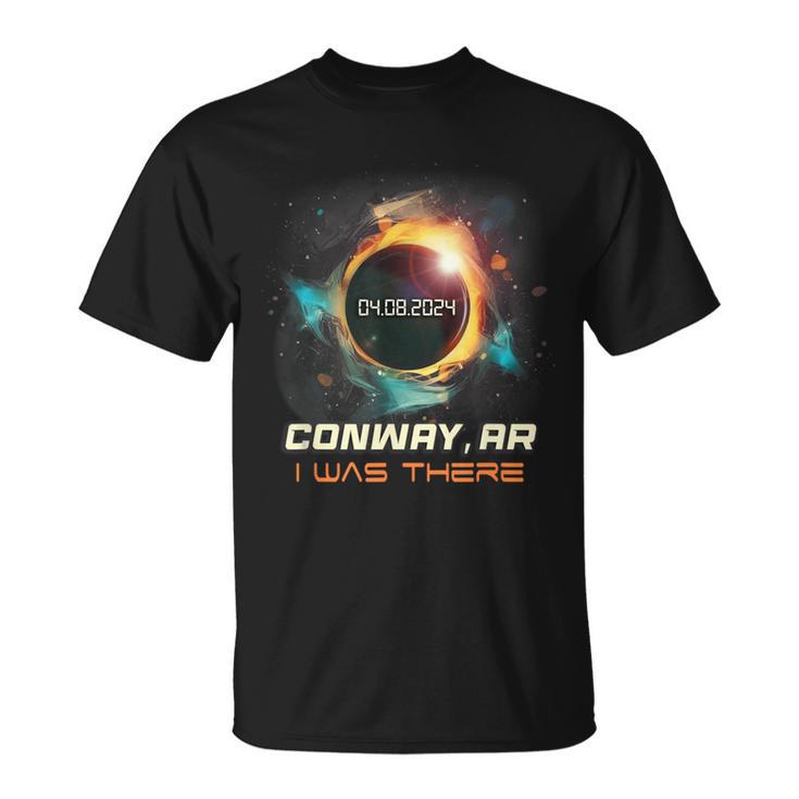 Colorful Total Solar Eclipse Conway Arkansas Ar T-Shirt