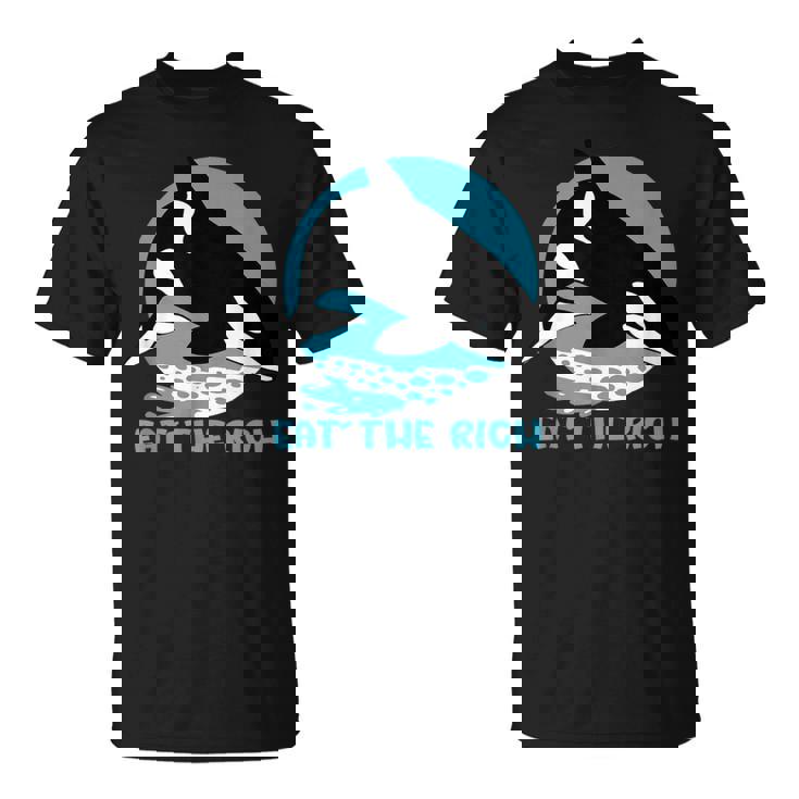 Comer La Rica Ballena Orca Meme Camiseta unisex