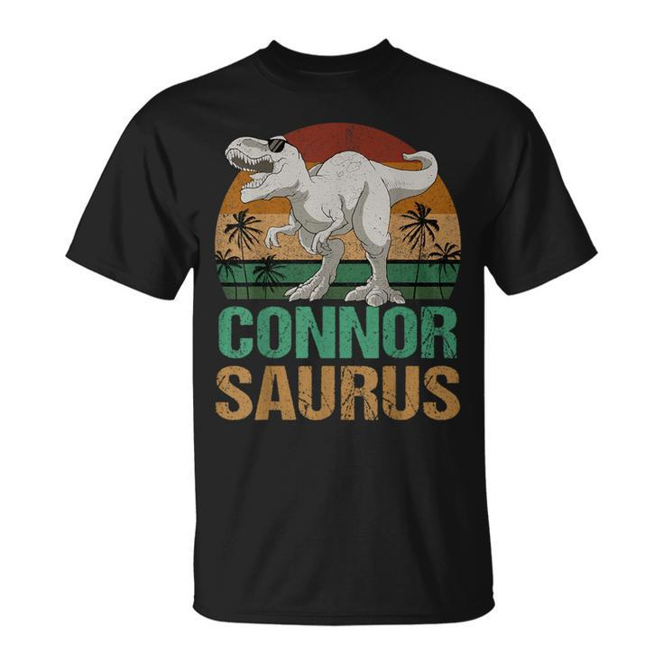 Connor Saurus Dinosaur T Rex First Name Personalized T-Shirt