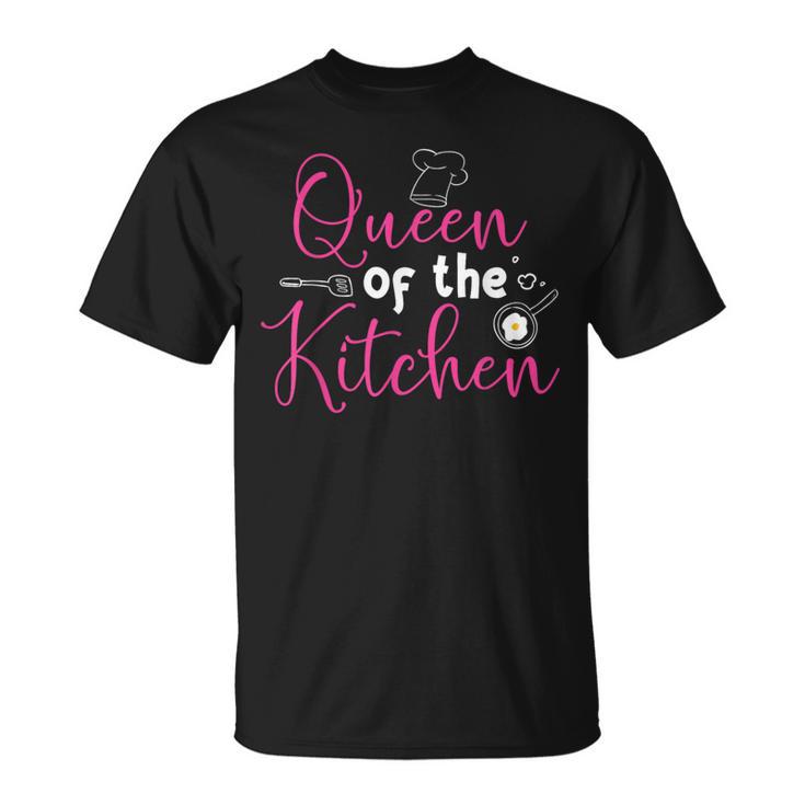 Cooking Queen Kitchen For Chef Culinary Student T-Shirt