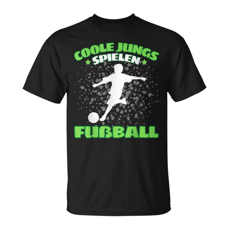 Cool Boys Spielen Fußball Football T-Shirt