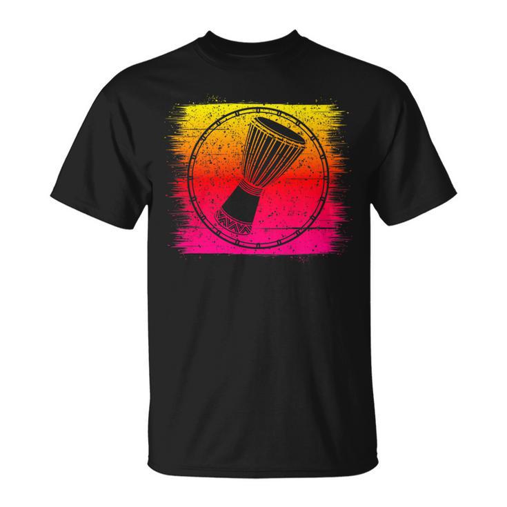 Cool Djembe Drummer Reggae African Drumming For Drum Lover T-Shirt