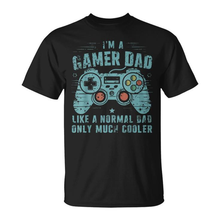 Cool Gamer Dad For Father Gaming Computer Video Gamers T-Shirt