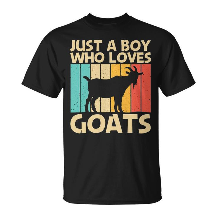 Cool Goat For Boys Kids Goat Farmer Farming Lovers T-Shirt