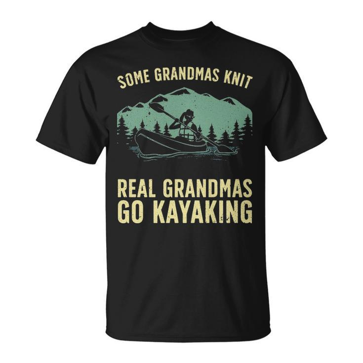 Cool Kayaking For Grandma Mom Kayaker Boating Kayak Boating T-Shirt