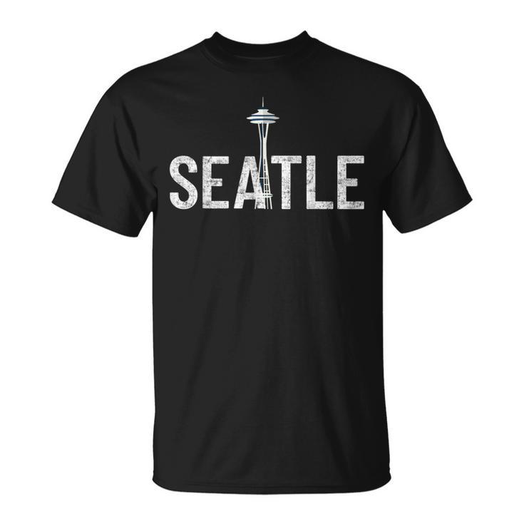 Cool Seattle Space Needle Traveler Souvenir Washington T-Shirt