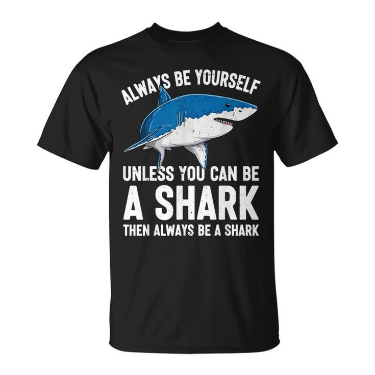 Cool Sharks Biology Ocean Wildlife Shark Lover Boys Girls T-Shirt