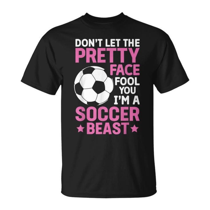Cool Soccer For N Girls Soccer Lover Player Sports T-Shirt
