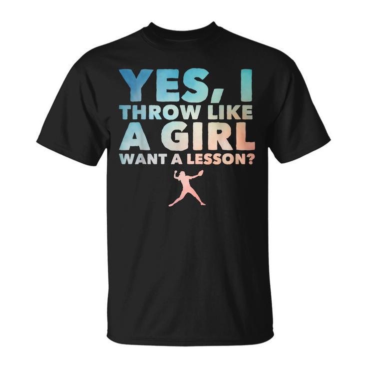 Cool Softball For Girls Pitcher Softball Player T-Shirt