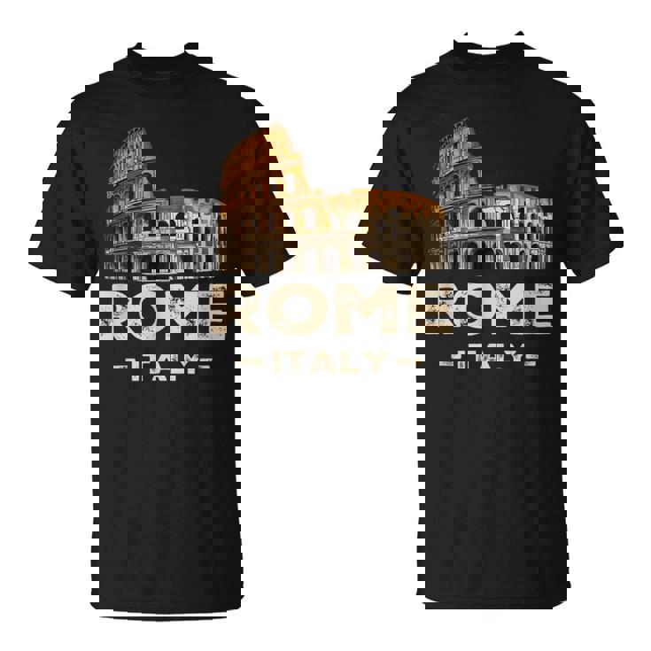 Coolintage Roma Italia Coliseo Souvenirs Roma Italia Camiseta unisex