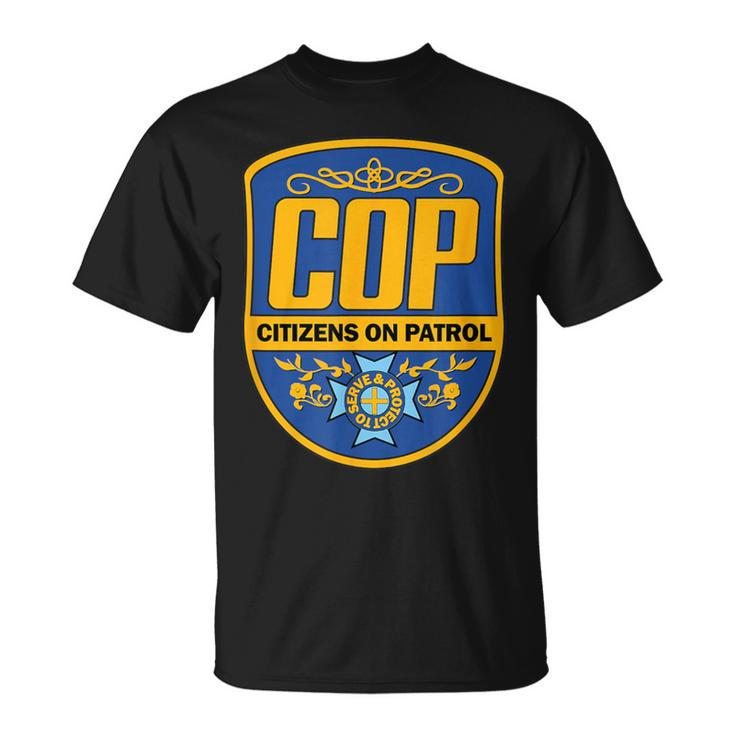 Cop Citizens On Patrol Classic Logo Police Parody T-Shirt