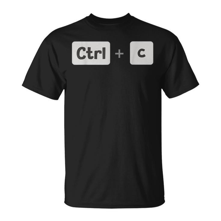 Copy Ctrl C Father's Day Mother's Day T-Shirt