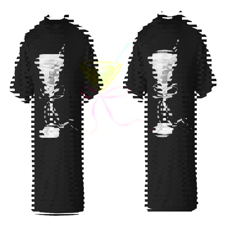 Coquette Bow With Martini Coquette Aesthetic T-Shirt
