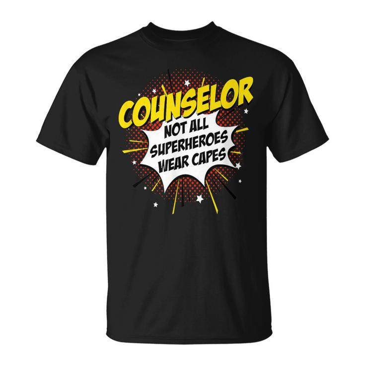 Counselor Superhero Product Comic Idea T-Shirt
