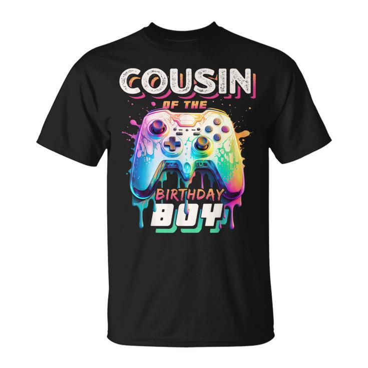 Cousin Of The Birthday Boy Matching Video Gamer Party T-Shirt
