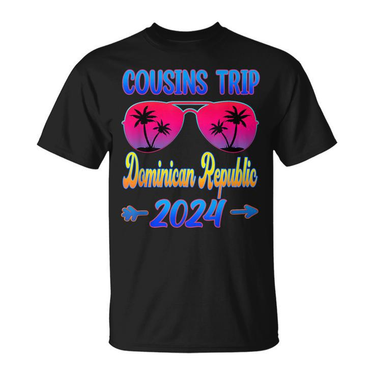 Cousins Trip Dominican Republic 2024 Glasses Cousin Matching T-Shirt