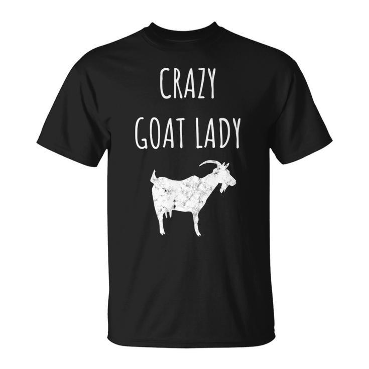 Crazy Goat Lady Yoga Show Animal T-Shirt