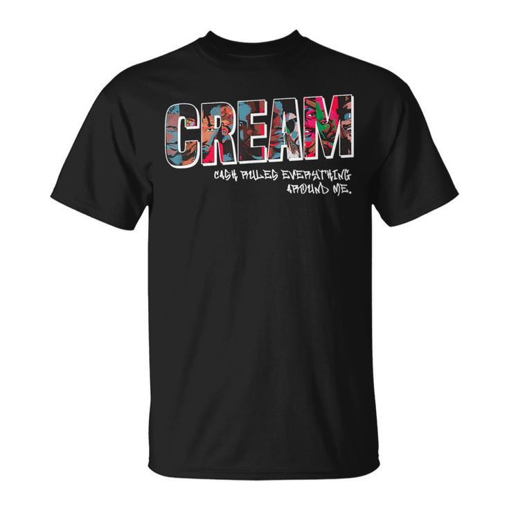 Cream Cash Rules Everything Around Me Hip Hop Street Band T-Shirt