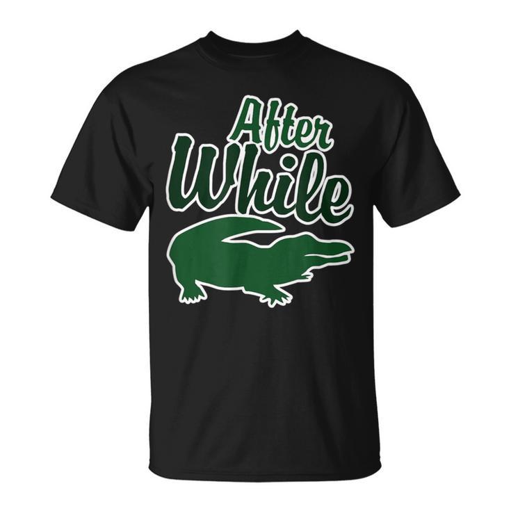 After While Crocodile Retro T-Shirt