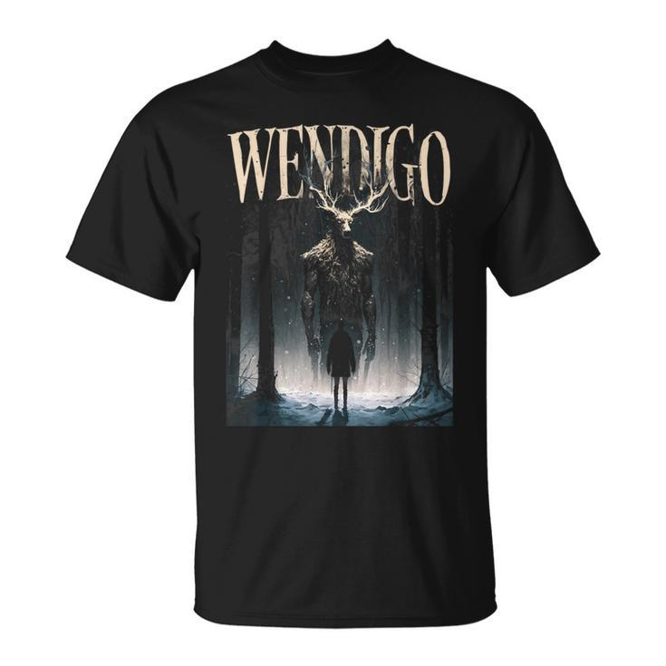 Cryptid Wendigo Ghost Of The Forest Graphic T-Shirt