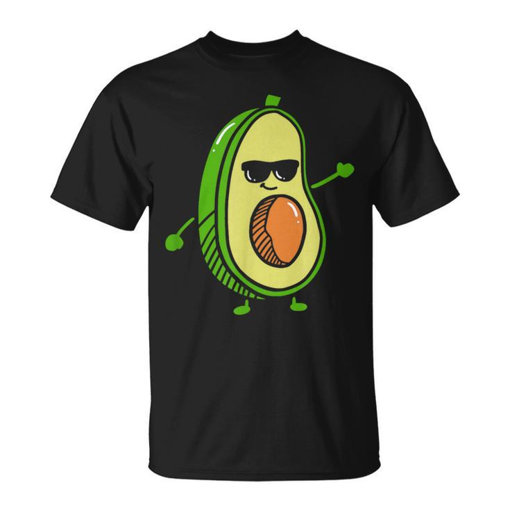 Cute Dancing Avocado Guacamole Avocado Graphics T-Shirt