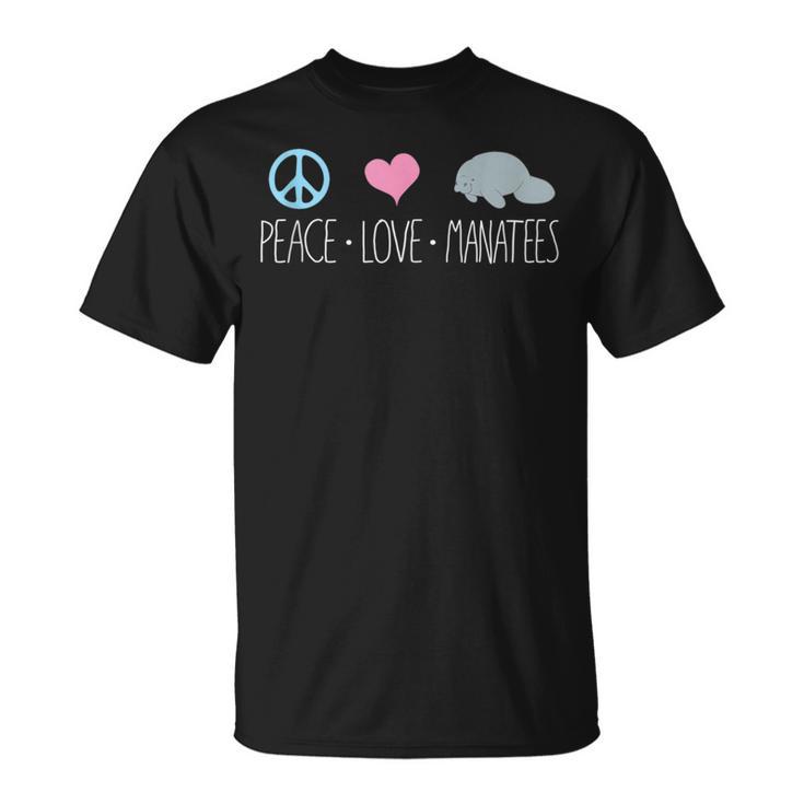 Cute Mana Peace Love Mana Chubby Sea Cow T-Shirt