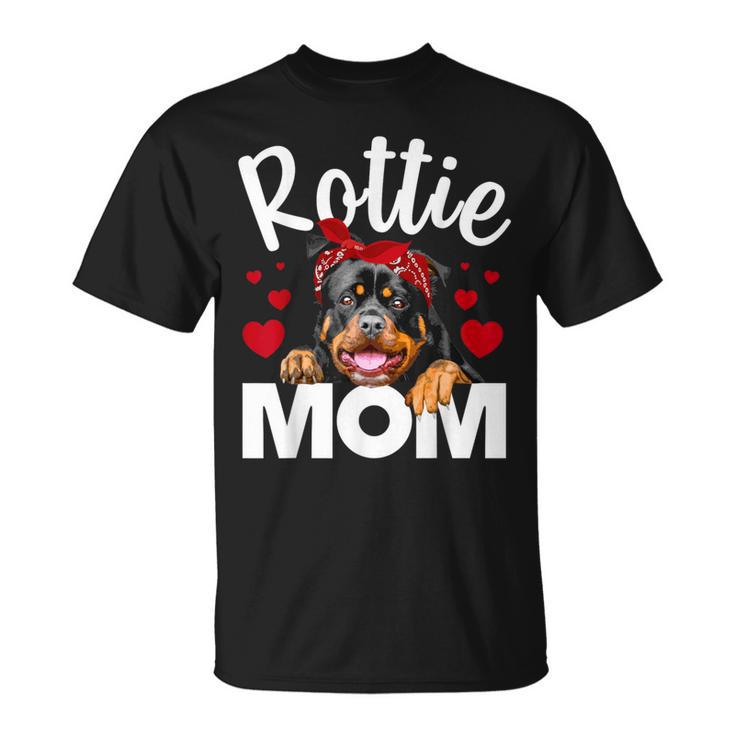 Cute Rottweiler For Mom Rottie Rottweiler Lover T-Shirt