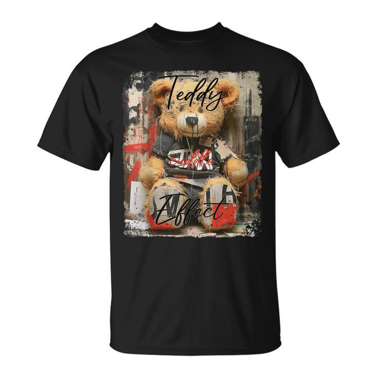 Cute Teddy Bear Graffiti Vintage Teddy T-Shirt