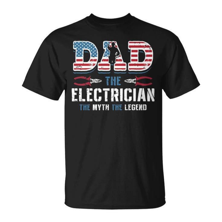 Dad The Electrician The Myth The Legend Father's Day Vintage T-Shirt
