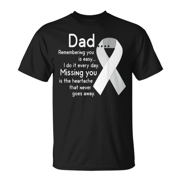 For My Dad In Heaven I Love You Misses You Memorial Day T-Shirt