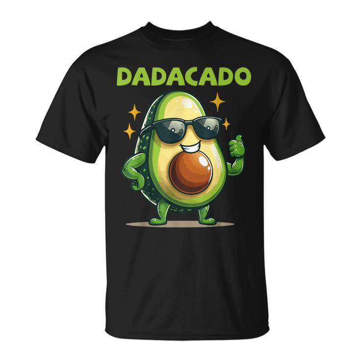 Dadacado Avocado Dad Vegan Family Father's Day T-Shirt