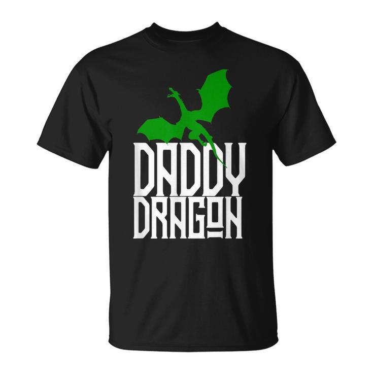 Daddy Dragon Matching Family Tribe Green Dad Father T-Shirt