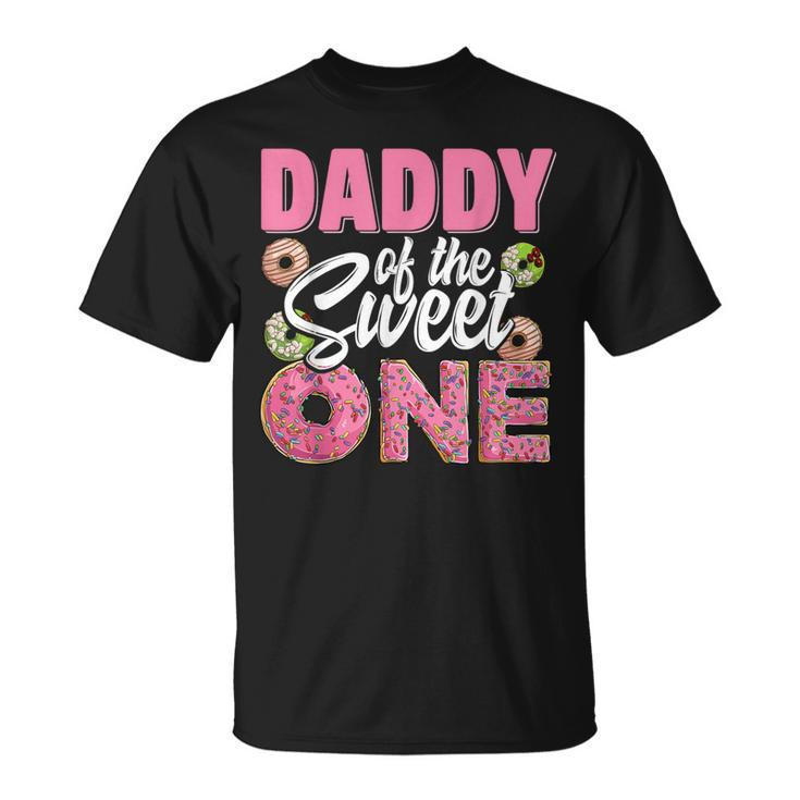 Daddy Of The Sweet One Birthday 1St B-Day Donut One Party T-Shirt