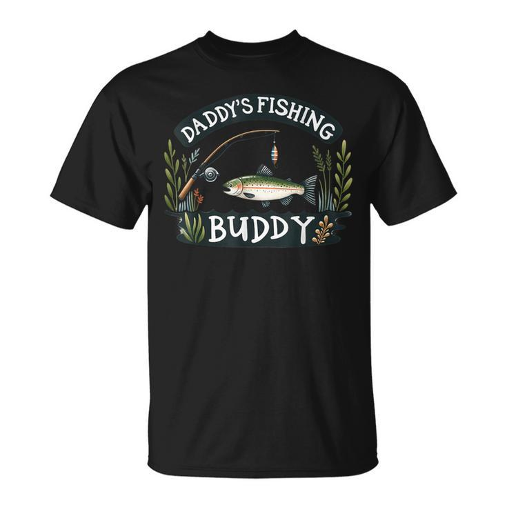 Daddy's Fishing Buddy Vintage Style Angler Enthusiast T-Shirt
