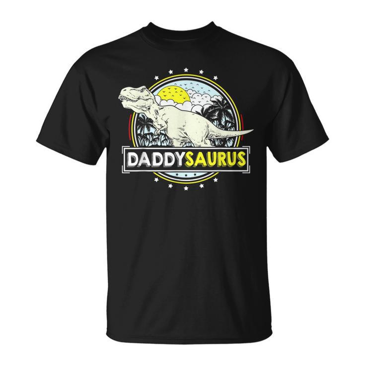 Daddysaurus For Dad T Rex Dinosaur Fathers Day T-Shirt