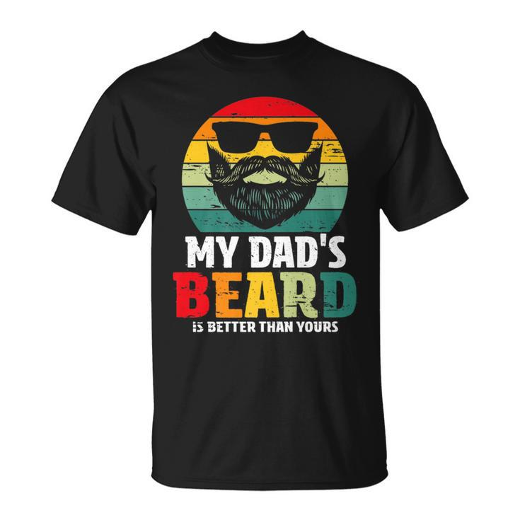 My Dad's Beard Is Better Than Yours Vintage Fathers Day T-Shirt