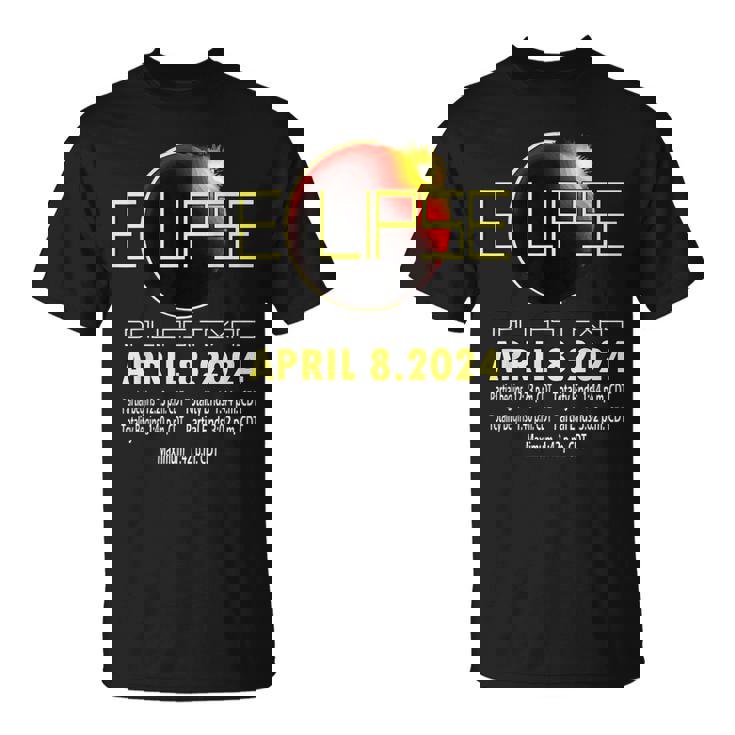 Dallas Texas Solar Eclipse 2024 Solar Eclipse Texas T-Shirt
