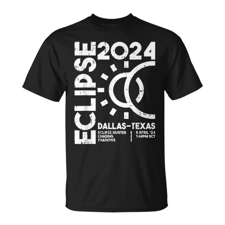 Dallas Texas Total Solar Eclipse April 8 2024 Totality T-Shirt