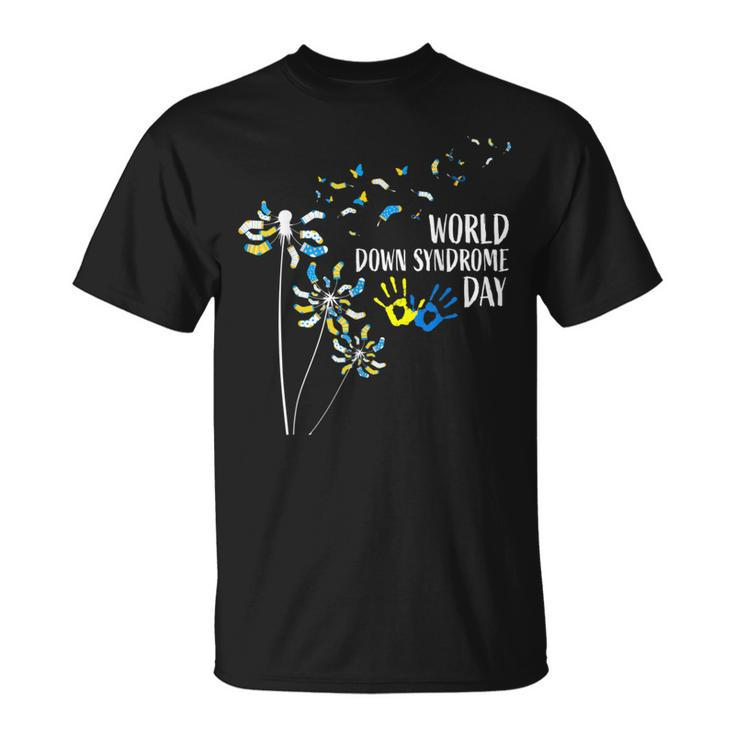 Dandelion Socks World Down Syndrome Day Awareness T-Shirt