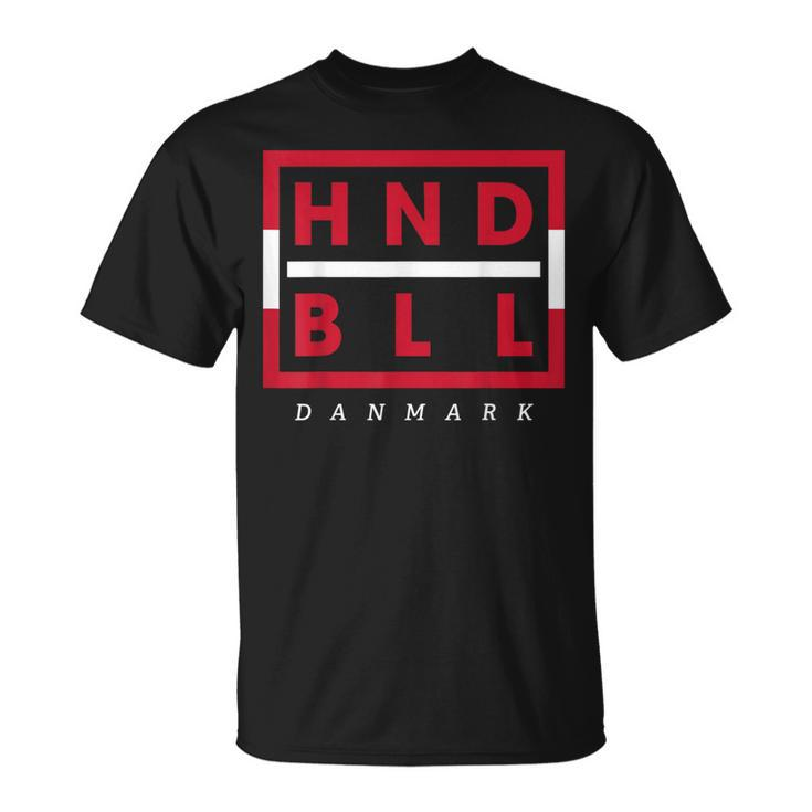 Danmark Fan Hndbll Handballer T-Shirt
