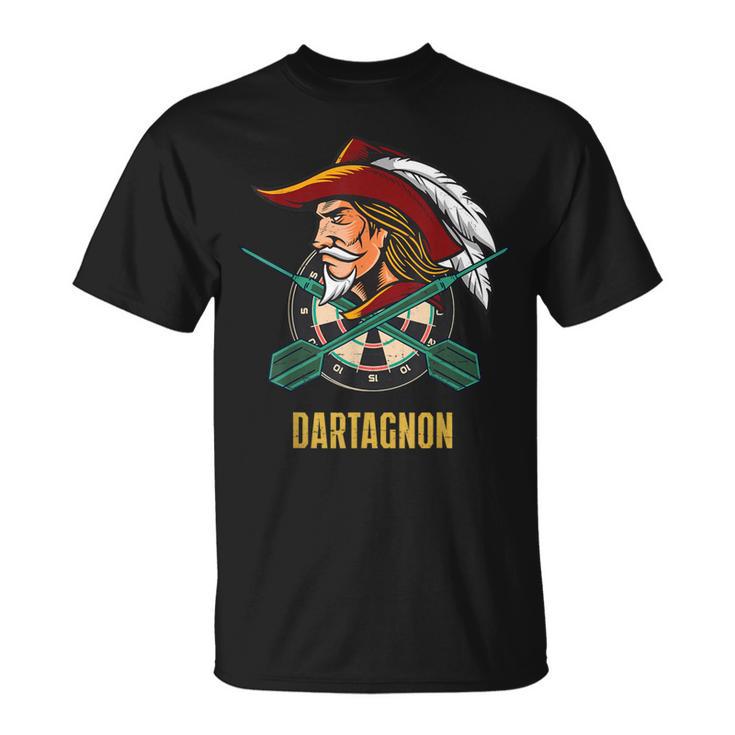 Dartagnan Dart Musker Darts Bullseye Retro T-Shirt